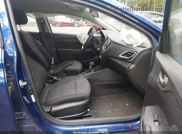 3KPC24A6XLE107909 2020 HYUNDAI ACCENT Синий Вид салона спереди