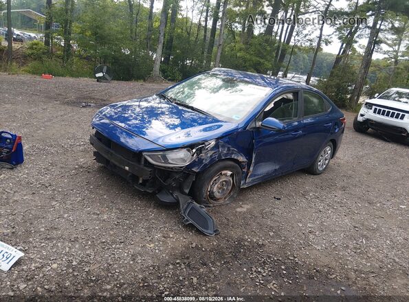 3KPC24A6XLE107909 2020 HYUNDAI ACCENT Синий Передняя левая четверть