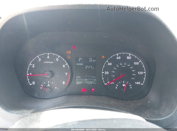 3KPC24A6XLE107909 2020 HYUNDAI ACCENT Синий Вид задних сидений