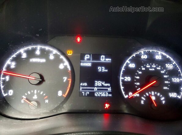 3KPC24A6XLE113581 2020 HYUNDAI ACCENT White Вид щитка приладів