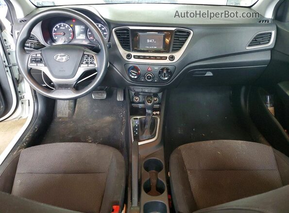 3KPC24A6XLE113581 2020 HYUNDAI ACCENT White Вид панелі приладів