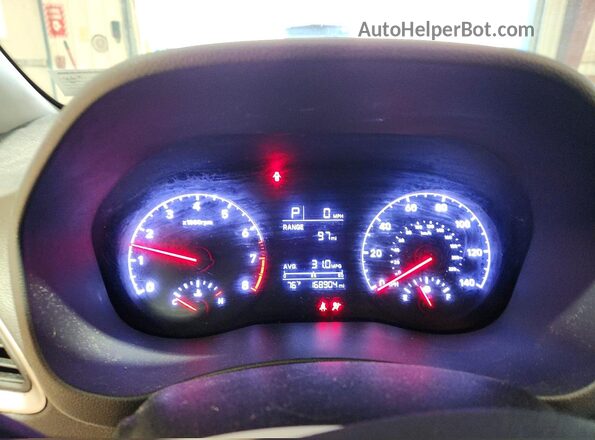 3KPC24A6XLE125908 2020 HYUNDAI ACCENT White ხელსაწყოთა პანელის ხედი