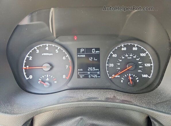 3KPC24A6XME147893 2021 HYUNDAI ACCENT Белый Вид щитка приборов
