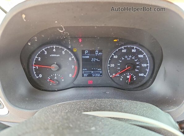 3KPC24A6XNE184900 2022 HYUNDAI ACCENT Black Vista del cuadro de instrumentos