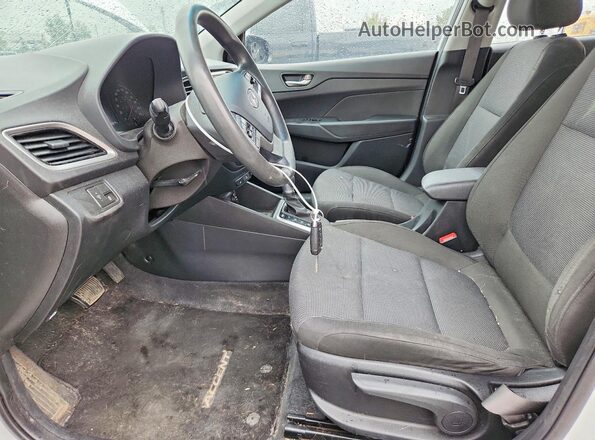 3KPC25A39KE073049 2019 HYUNDAI ACCENT White წინა სალონის ხედი