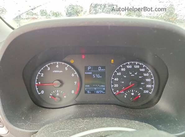 3KPC25A39KE073049 2019 HYUNDAI ACCENT White ხელსაწყოთა პანელის ხედი