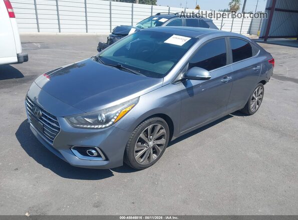 3KPC34A3XKE068627 2019 HYUNDAI ACCENT Серый Передняя левая четверть