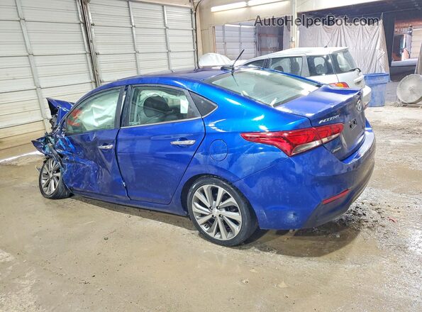 3KPC34A61ME136584 2021 HYUNDAI ACCENT Blue Rear left