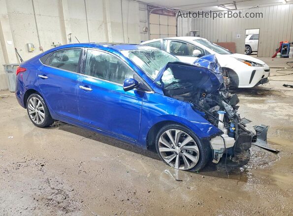3KPC34A61ME136584 2021 HYUNDAI ACCENT Blue Front right