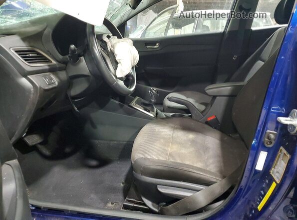 3KPC34A61ME136584 2021 HYUNDAI ACCENT Blue Front interior view