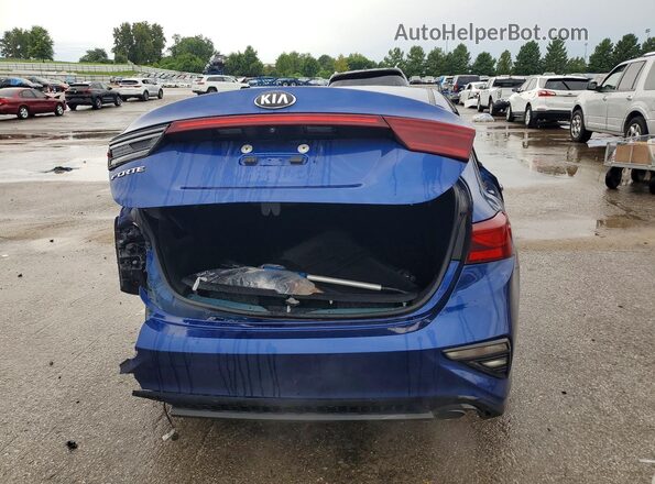 3KPF24AD0KE031577 2019 KIA FORTE Blue Widok z tyłu