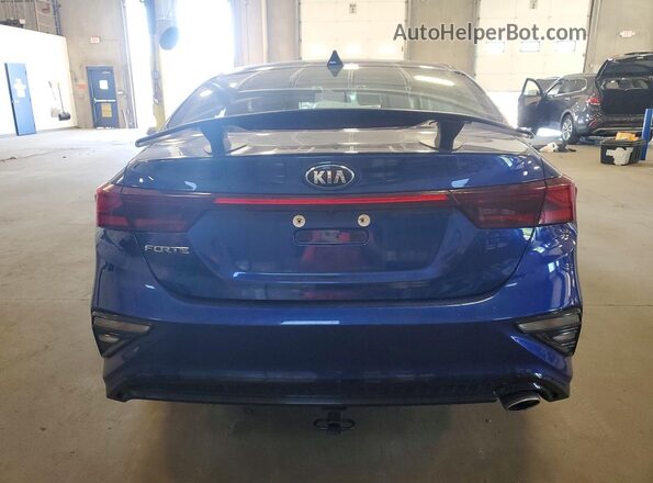 3KPF24AD0KE083663 2019 KIA FORTE Blue Вид ззаду