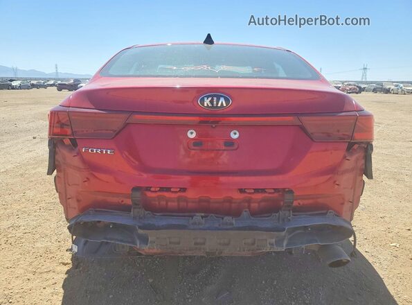 3KPF24AD0KE115771 2019 KIA FORTE Red Vista trasera