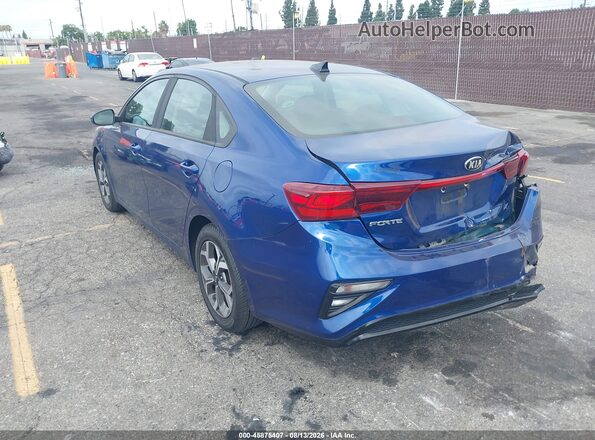 3KPF24AD0LE204984 2020 KIA FORTE Blue Trasero izquierdo