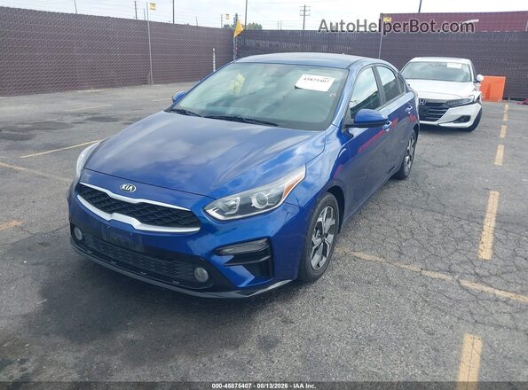 3KPF24AD0LE204984 2020 KIA FORTE Blue Vista tres cuartos delantera izquierda