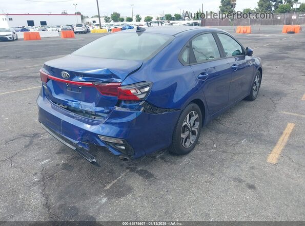 3KPF24AD0LE204984 2020 KIA FORTE Blue Trasero derecho
