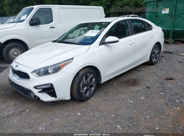 3KPF24AD0LE207657 2020 KIA FORTE White Vista tres cuartos delantera izquierda