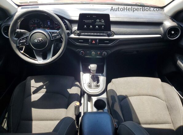 3KPF24AD0ME288080 2021 KIA FORTE Red Dashboard view