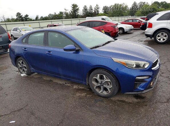 3KPF24AD0ME314371 2021 KIA FORTE Blue Передня права чверть