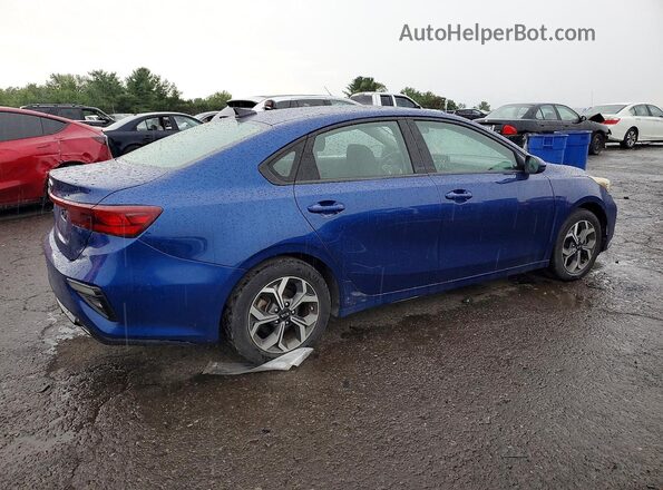 3KPF24AD0ME314371 2021 KIA FORTE Blue Задня права чверть