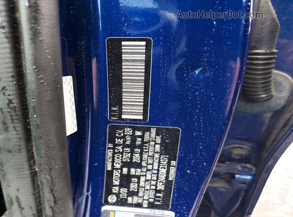 3KPF24AD0ME314371 2021 KIA FORTE Blue Вид підкапотного простору