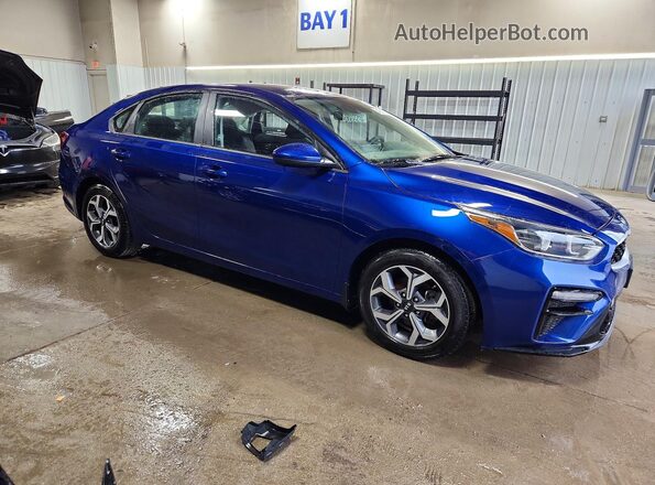 3KPF24AD0ME385716 2021 KIA FORTE Blue Передня права чверть