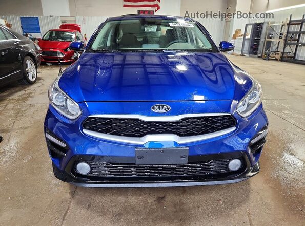 3KPF24AD0ME385716 2021 KIA FORTE Blue Вид спереду