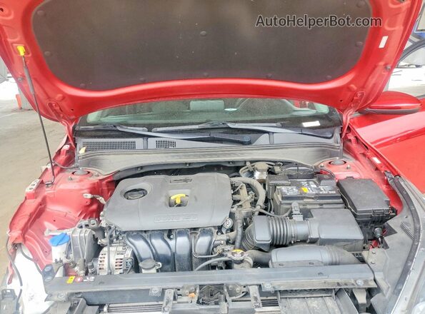 3KPF24AD0NE494615 2022 KIA FORTE Red უკანა სალონის ხედი