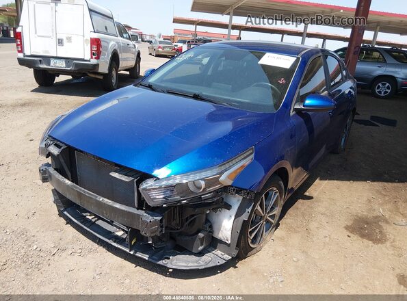 3KPF24AD0RE797111 2024 KIA FORTE Blue წინა მარცხენა ხედი სამი მეოთხედიდან