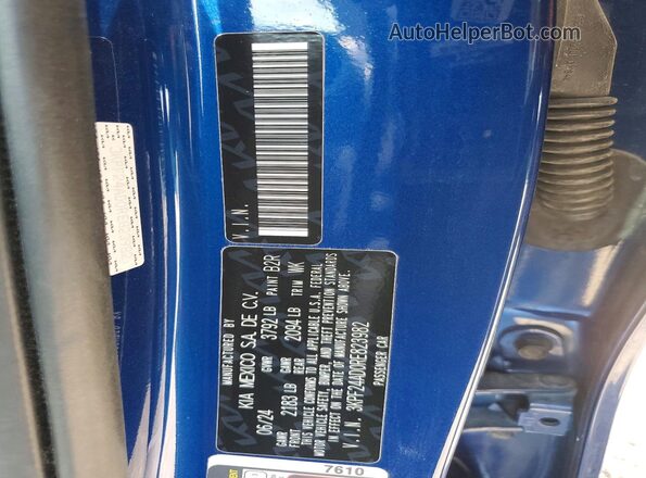 3KPF24AD0RE823982 2024 KIA FORTE Синий Вид подкапотного пространства