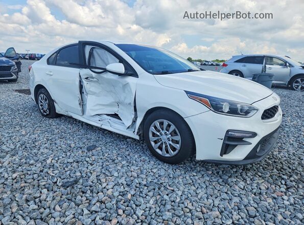 3KPF24AD1KE098768 2019 KIA FORTE White Delantero derecho