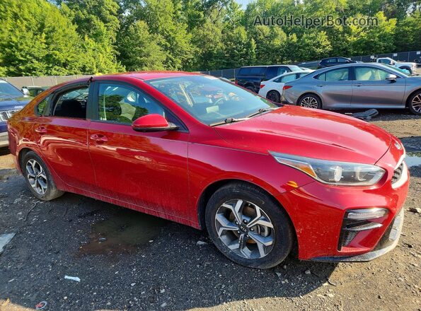 3KPF24AD1KE133695 2019 KIA FORTE Красный Передняя правая четверть