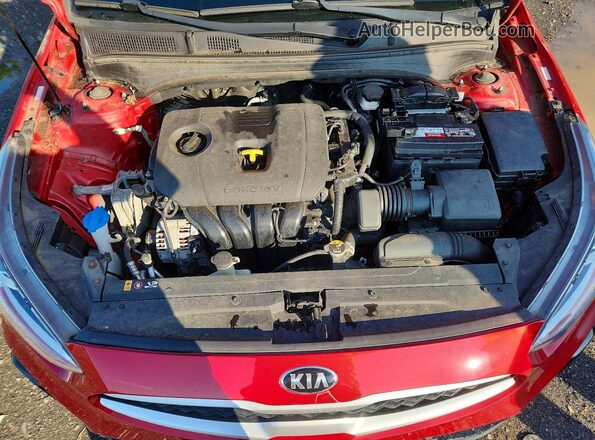 3KPF24AD1KE133695 2019 KIA FORTE Красный Вид задней части салона