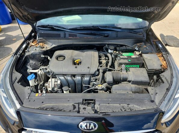 3KPF24AD1LE187161 2020 KIA FORTE Black უკანა სალონის ხედი