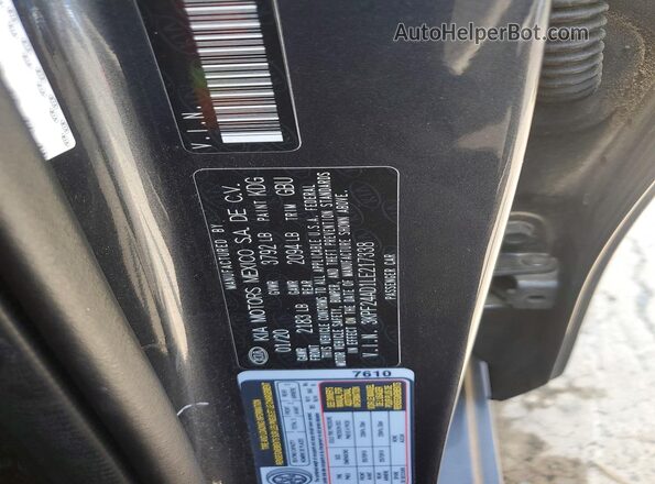 3KPF24AD1LE217338 2020 KIA FORTE Gray VIN կոդի պիտակի տեսք