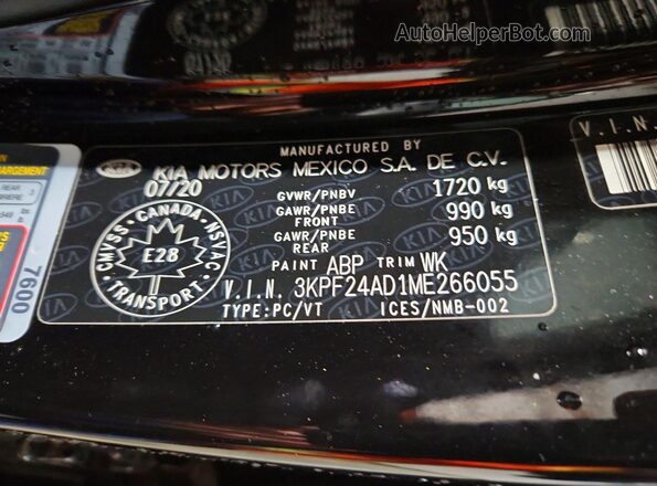 3KPF24AD1ME266055 2021 KIA FORTE Черный Вид подкапотного пространства