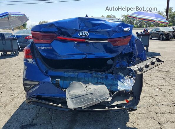 3KPF24AD1ME295068 2021 KIA FORTE Blue Rear view