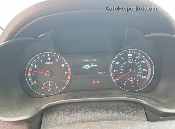 3KPF24AD1NE483171 2022 KIA FORTE Black Вид щитка приладів