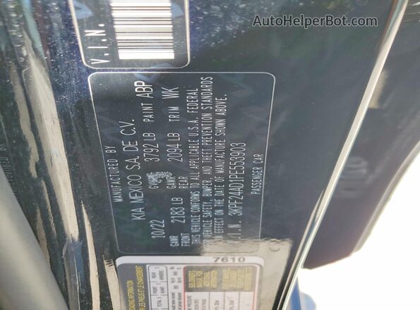 3KPF24AD1PE553903 2023 KIA FORTE Black Vista del compartimento del motor
