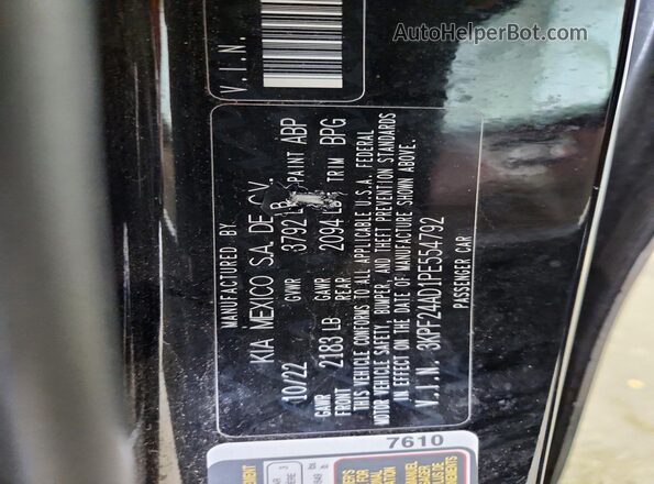 3KPF24AD1PE554792 2023 KIA FORTE Черный Вид подкапотного пространства
