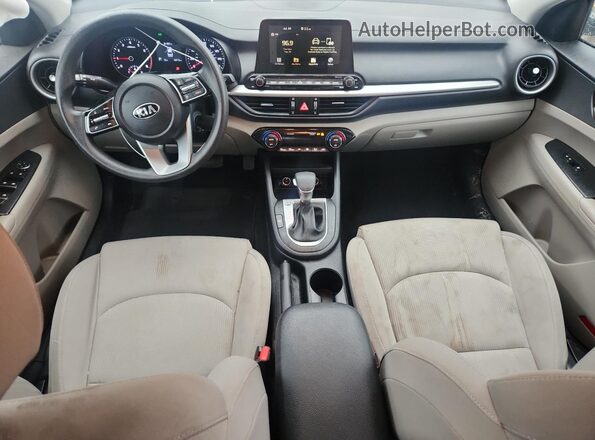 3KPF24AD2KE058294 2019 KIA FORTE Gray Widok deski rozdzielczej