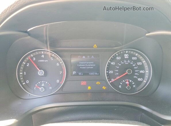 3KPF24AD2LE229465 2020 KIA FORTE Charcoal Widok zestawu wskaźników