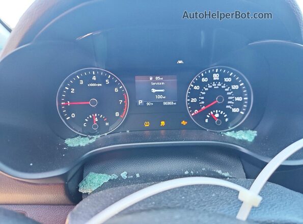 3KPF24AD2ME268817 2021 KIA FORTE Black Vista del cuadro de instrumentos