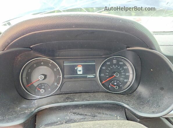 3KPF24AD2RE736813 2024 KIA FORTE Blue Вид щитка приладів