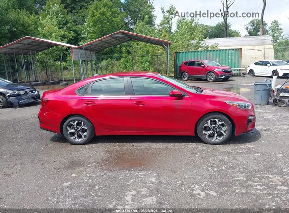 3KPF24AD3LE170863 2020 KIA FORTE Red Widok wnętrza z tyłu