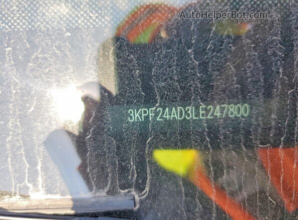 3KPF24AD3LE247800 2020 KIA FORTE Gray Vista del compartimento del motor