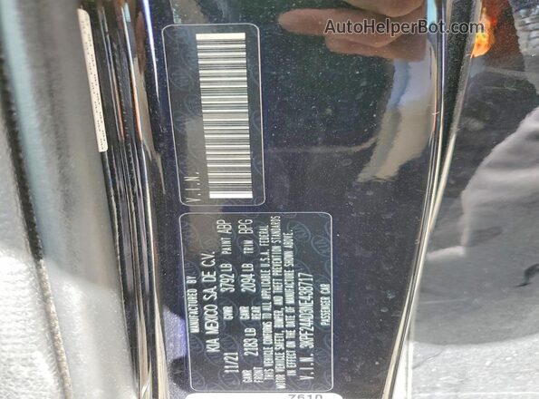 3KPF24AD3NE438717 2022 KIA FORTE Black Widok komory silnika