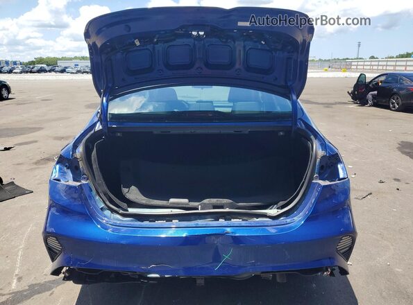 3KPF24AD3NE438880 2022 KIA FORTE Blue Widok z tyłu