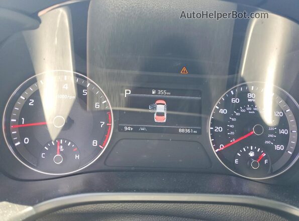 3KPF24AD3NE438880 2022 KIA FORTE Blue Widok zestawu wskaźników