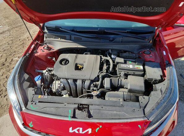 3KPF24AD3NE444209 2022 KIA FORTE Red უკანა სალონის ხედი
